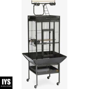 Prevue Hendryx Prevue Pet Products Wrought Iron Select Bird Cage Black Hammertone 3151BLK