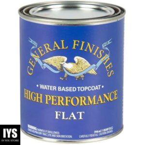 General Finishes High Performance Water Based Topcoat, 1 Quart, Flat