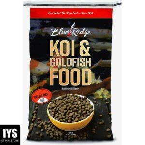 Blue Ridge Fish Food [25lb], Color Rich Formula 3/16" Floating Pellet, Koi and Goldfish