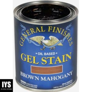 General Finishes Oil Base Gel Stain, 1 Quart, Brown Mahogany