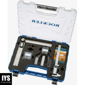 4-Piece Digital Measurement Tool w/Level Box, Height Gauge, Caliper, & Protractor