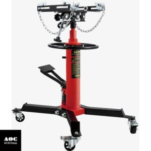VEVOR Transmission Jack,3/5 Ton/1322 lbs Capacity Hydraulic Telescopic Transmission Jack, 2-Stage Floor Jack Stand