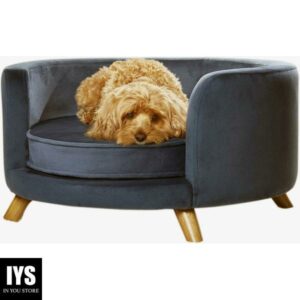 Enchanted Home Pet Blue Rosie Pet Sofa, 27.17" L X 27.17" W