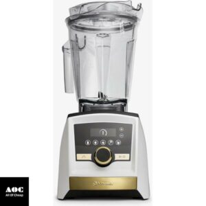Vitamix A3500 Ascent Series Gold Label Smart Blender, Professional-Grade, 64 oz. Low-Profile Container, White with Gold Accents
