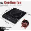 Induction Cooktop, CUSIMAX 1800W Portable Induction Burner with Timer, Sensor Touch Countertop Burner, 10 Temperature and 9 Power Setting, Kids Safety Lock for Cast Iron, Stainless Steel Cookware