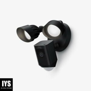 Ring Floodlight Cam Wired Plus with motion-activated 1080p HD video, Black (2021 release)