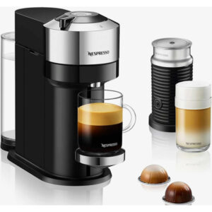 Nespresso De'Longhi Vertuo Next Deluxe by De'Longhi with Aeroccino - Chrome