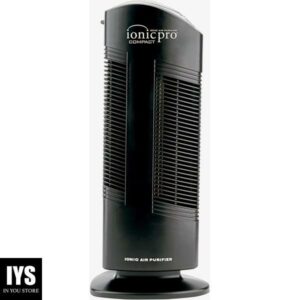 ENVION CA200 Ionic Pro Medium Room Silent Compact Tower Air Purifier with High and Low Settings, Removes Pollen, Smoke, and Irritant Particles, Black