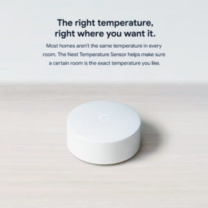 Google Nest Temperature Smart Room Sensor for Google Nest Learning Thermostats (3-Pack) - White