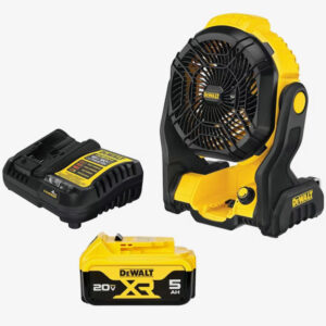 DEWALT Indoor or Outdoor Yellow Jobsite Fan