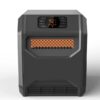 Utilitech Up to 1500-Watt Infrared Quartz Cabinet Indoor Electric Space Heater with Thermostat and Remote Included