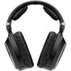 Sennheiser - RS 195 RF Wireless Headphone Systems for TV Listening with Selectable Hearing Boost Preset - Black