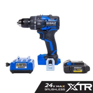 Kobalt XTR 24-volt 1/2-in Keyless Brushless Cordless Drill (1-Battery Included, Charger Included and Hard Case included)