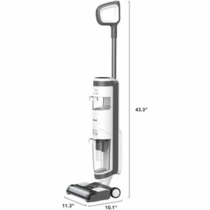 Tineco - iFloor 3 Plus – 3 in 1 Mop, Vacuum & Self Cleaning Floor Washer - White and Gray