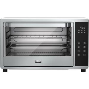 Bella Pro Series - 6-Slice Air Fryer Toaster Oven with Rotisserie - Stainless Steel
