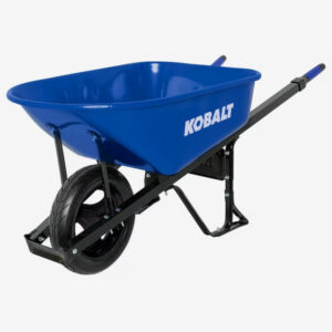 Kobalt 6-cu ft Steel Wheelbarrow Flat-free Tire(s)