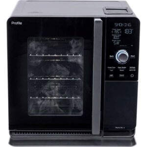 GE Profile - Smart Indoor Smoker - Black
