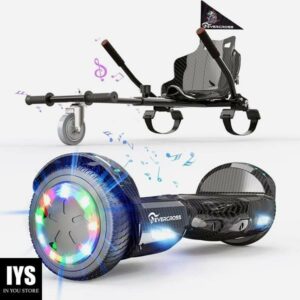 EVERCROSS Hoverboard, Hoverboard for Adults, Hoverboard with Seat Attachment - Black
