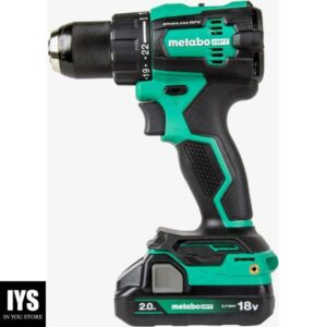 Metabo HPT 18V MultiVolt™ Cordless Brushless Hammer Drill Kit |1/2-Inch Chuck | Includes 2-18V 2.0Ah Batteries | 620 in-lbs of Torque | Reactive Force Control | DV18DEX