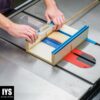 Table Saw Small Parts Crosscut Sled - Table Saw Sled Kit Includes Blade Guard, Miter Track Stop