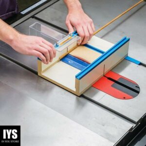 Table Saw Small Parts Crosscut Sled - Table Saw Sled Kit Includes Blade Guard, Miter Track Stop