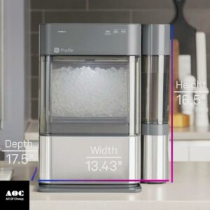 GE Profile Opal 2.0 - Countertop Nugget Ice Maker with Side Tank - Ice Machine - Stainless Steel