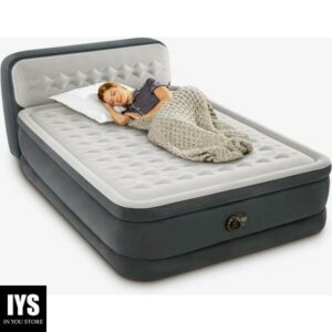 Intex Dura-Beam Deluxe 18 Inch Queen Sized Air Mattress Comforting Bed