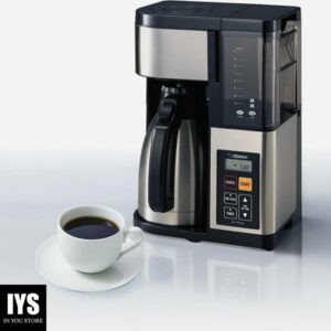 Zojirushi EC-YTC100XB Coffee Maker, 10-Cup, Stainless Steel/Black