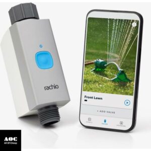Rachio Smart Hose Timer with WiFi Hub for Outdoor Watering - Easy Faucet Install, Automate Water & Sprinkler Schedules for Lawn, Garden, & Yard Care.