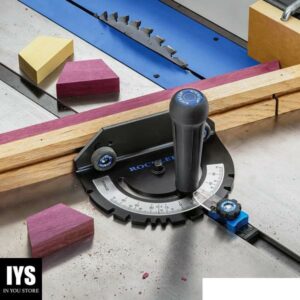 Precision Miter Gauge - Router Accessories w/Knobs & T-Bolts for Tool-Free Mounting