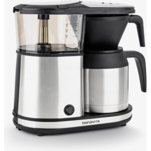 Bonavita 5 Cup Drip Coffee Maker Machine, One-Touch Pour Over Brewing w/Double Wall Thermal Carafe, Stainless Steel, BV1500TS