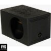 Q Power Q Bomb Series 12 Inch Ported Car Subwoofer Sub Box Enclosure with Single Vented Chamber Design and Black Bed Rhino Liner Spray Finish, Black
