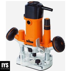 TRITON TMNRTR Compact 7.3 Amp Plunge Base Trim Router with 1.2 HP Variable Speed and 1/4" Collet, Orange