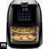 Chefman 6.3-Qt 4-In-1 Digital Air Fryer+, Rotisserie, Dehydrator, Convection Oven, XL Family Size, 8 Touch Screen Presets, BPA-Free, Auto Shutoff, Accessories Included, Black