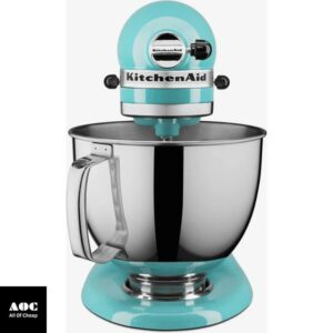 KitchenAid Artisan Series 5 Quart Tilt Head Stand Mixer with Pouring Shield KSM150PS, Removable bowl, Aqua Sky
