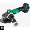 Metabo HPT 36V MultiVolt™ 4-1/2-Inch Cordless Angle Grinder | Tool Only - No Battery | Slide Switch | 1,500 Watt | Variable Speed | Optional AC Adapter | G3612DVEQ6