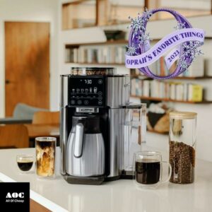 De'Longhi TrueBrew Drip Coffee Maker, Built in Grinder, Single Serve, 8 oz to 24 oz with 40 oz Carafe, Hot or Iced Coffee, Stainless,CAM51035M