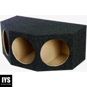 QPower BASS12 3 Hole 12" Sealed Car Subwoofer Enclosure Box | 35 x 20.25 x 15