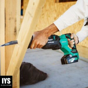 Metabo HPT 36V MultiVolt Cordless Reciprocating Saw | User Vibration Protection | Tool Body Only | CR36DAQ4, Green