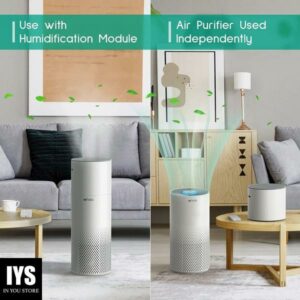 Air Purifier And Humidifier Combo For Home, 22Db|7 Colors Night Hepa Air Purifiers 2 In 1 (white)