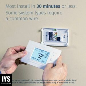 Emerson Sensi Wi-Fi Smart Thermostat for Smart Home, Pro Version, Works with Alexa, Energy Star Certified