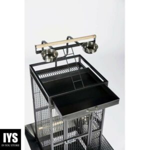 Prevue Hendryx Pet Products Wrought Iron Select Cage - Sage, 18'' x 18'' x 57''