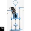 Armarkat 65-Inch Cat Tree, Model B6605, Sky Blue