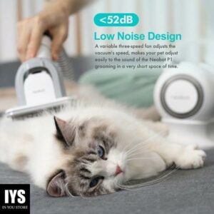 neabot Neakasa P1 Pro Pet Grooming Kit & Vacuum Suction 99% Pet Hair, Professional Grooming Clippers