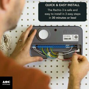 Rachio 3 3rd Generation: Smart, 4 Zone Sprinkler Controller, Compatible with Alexa (4ZULW-C),White