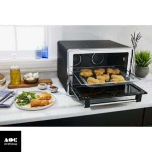 KitchenAid Dual Convection Countertop Oven with Air Fry and Temperature Probe - KCO224BM, Black Matte