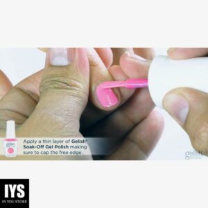 Gelish Mini Soak Off Professional Long Lasting Gel Nail Polish Complete Starter Kit, 9 mL with 5 Colors & LED Curing Light