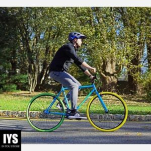 Kent 700C Men's Ridgeland Hybrid Bike, Blue/Green