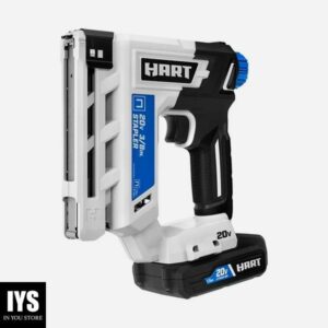 HART 20-Volt 3/8 Inch Crown Staple Gun Kit (1) 20-Volt 1.5Ah Lithium-Ion Battery