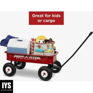 Radio Flyer Big Red Classic ATW Wagon, For Kids, Storage, Garden